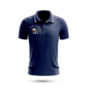 Equestrian Polo Shirt - horse photo embroidery (full back Embroidery)